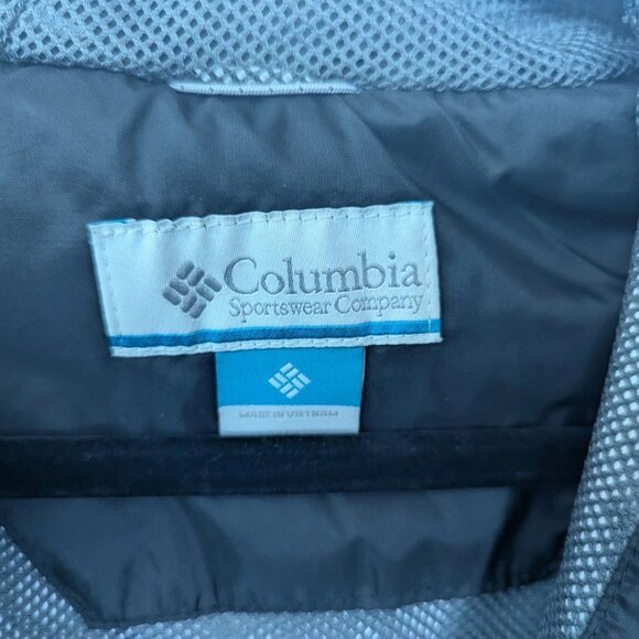 Columbia Omni-Tech Black Boys Windbreaker Jacket Youth XS Waterproof Hood Nylon - Picture 3 of 11